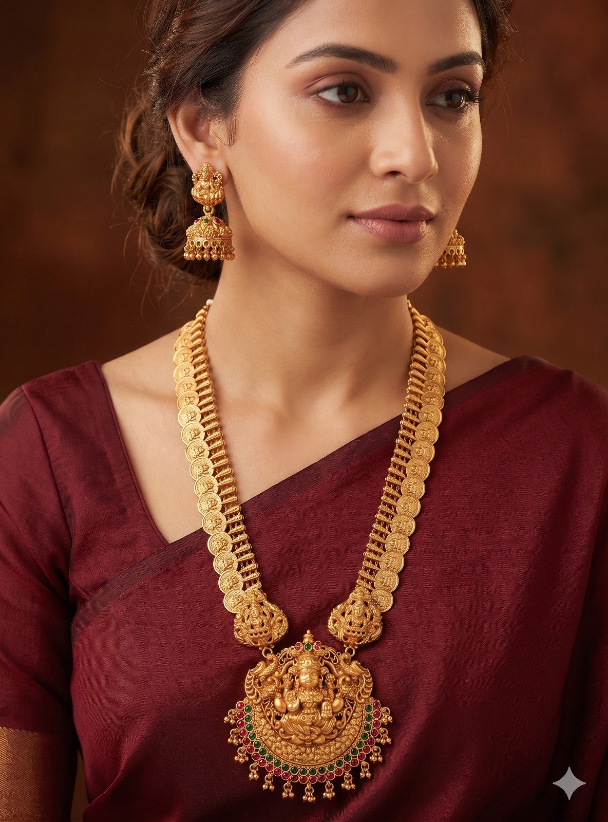 Lakshmi And Peacock Multi Colour Matte Finished Harram Lakshmi And Peacock Multi Colour Matte Finished Harram