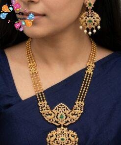 Peacock Designer Matte Finished Harram