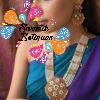 Flower Designer Matte Finished Harram