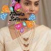 Pearl Multi Colour Matte Finished Harram