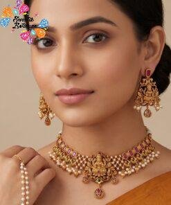 Lakshmi Designer Matte Finished Necklace
