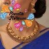Elephant Designer Matte Finished Necklace