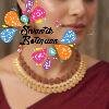 Flower And Coin Designer Matte Finished Necklace