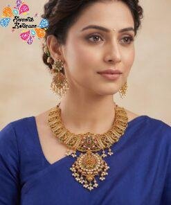 Premium Quality Ganesan Designer Matte Finished Necklace