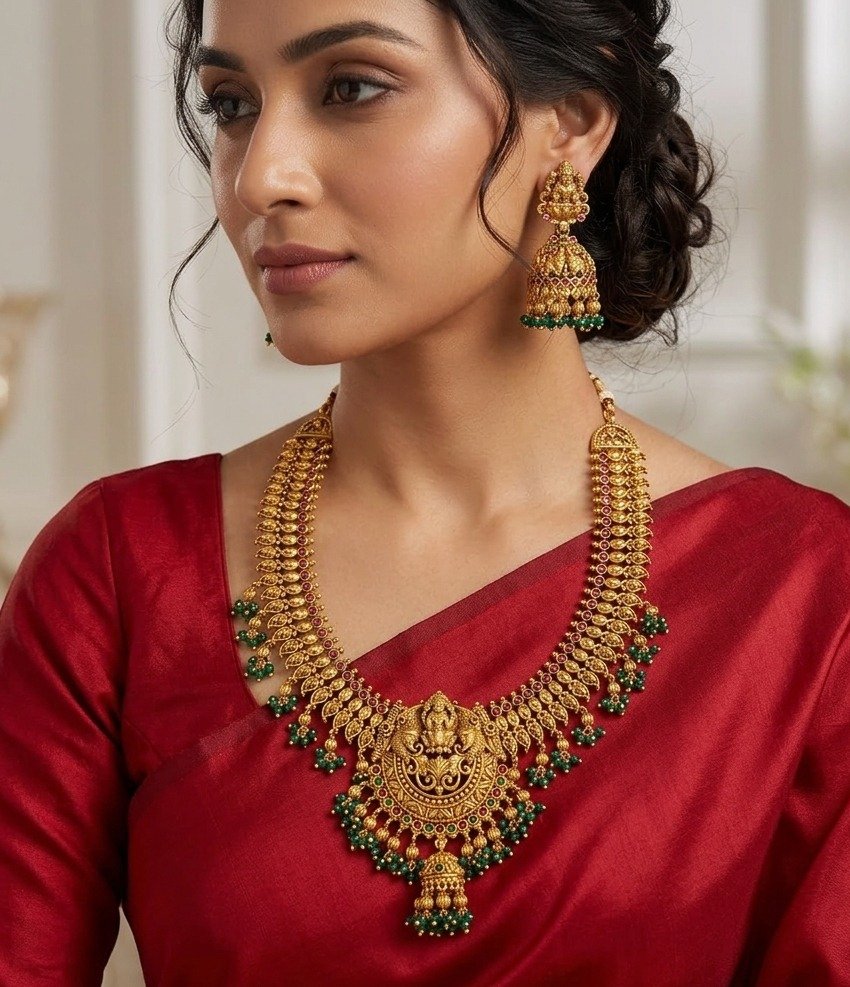 Lakshmi Designer Matte Finished Necklace Lakshmi Designer Matte Finished Necklace
