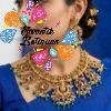Peacock  And Lakshmi Designer Matte Finished Necklace
