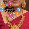 Lakshmi And Peacock Designer Matte Finished Necklace Lakshmi And Peacock Designer Matte Finished Necklace