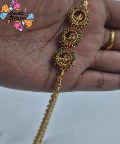 Flower Designer Traditional Gold Plated Mugapu Chain
