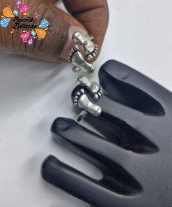 Oxidised Toe Rings