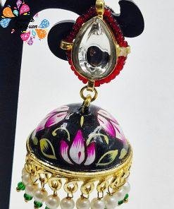 Alternative view of Meenakari Jhumkha