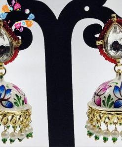 Alternative view of Meenakari Jhumkha