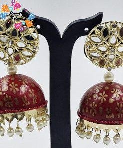 Alternative view of Meenakari Jhumkha