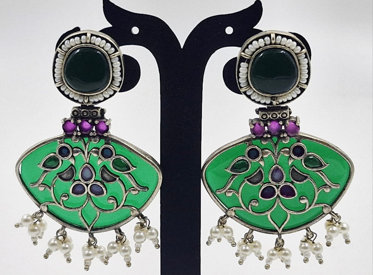 Meenakari Earrings Meenakari Earrings - Image 3