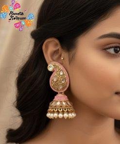 Oxidised Gold Jhumkha