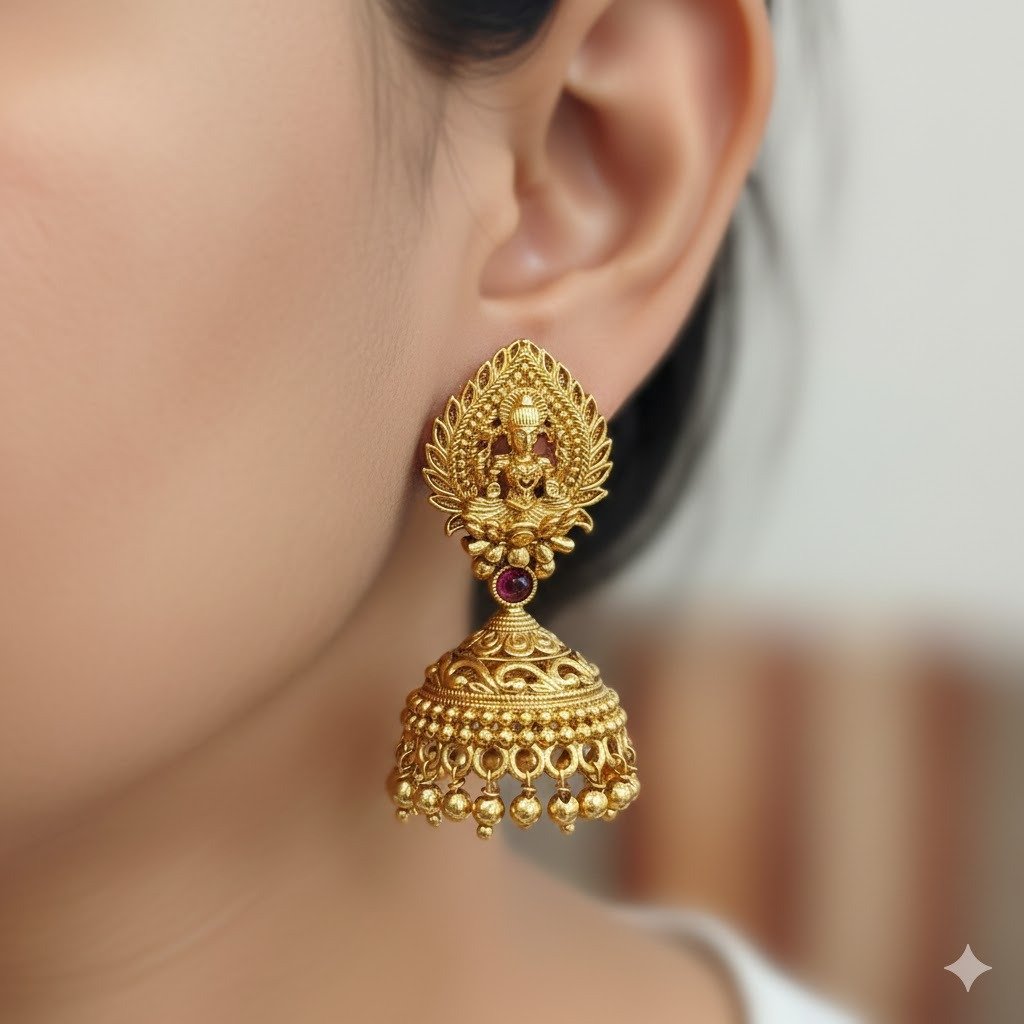 Matte Finished Jhumka Matte Finished Jhumka