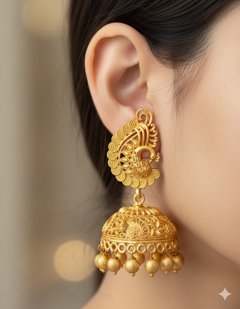 Matte Finished Jhumka Matte Finished Jhumka