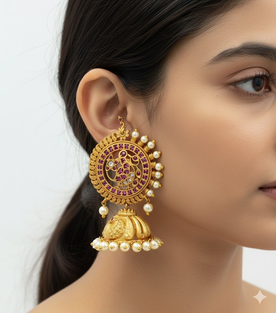 Matte Finished Jhumka Matte Finished Jhumka