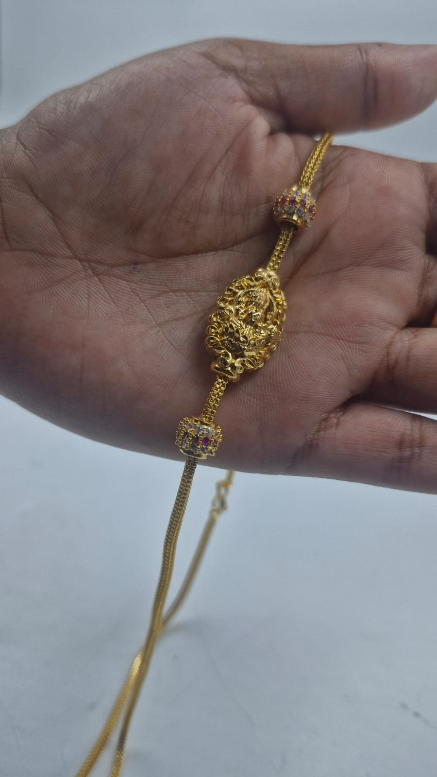 Lakshmi Designer Traditional Gold Plated Mugapu Chain