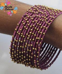 Rain Drop Silk Thread Bangles