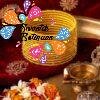 Yellow Colour Rain Drop Silk Thread Bangles Yellow Colour Rain Drop Silk Thread Bangles