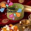 Light Green Drop Silk Thread Bangles Light Green Drop Silk Thread Bangles