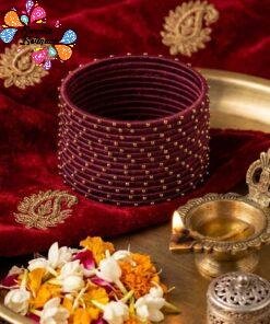 Rain Drop Silk Thread Bangles