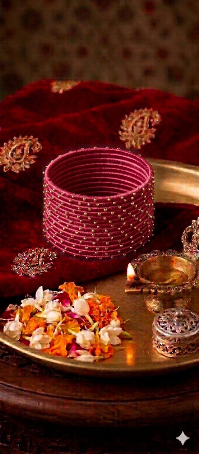 Pink Colour Drop Silk Thread Bangles Pink Colour Drop Silk Thread Bangles