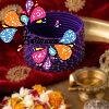 Purple Colour Rain Drop Silk Thread Bangles Purple Colour Rain Drop Silk Thread Bangles