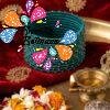 Peacock Green Colour Rain Drop Silk Thread Bangles Peacock Green Colour Rain Drop Silk Thread Bangles