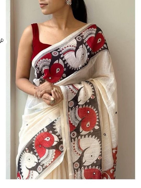 Premium Linen Cotton Sarees Premium Linen Cotton Sarees