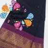 Navy Blue and Pink Chettinad Cotton Saree