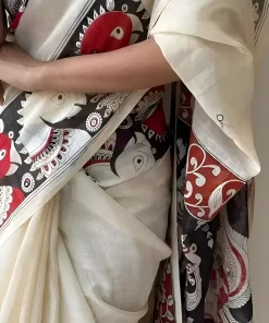 Premium Linen Cotton Sarees