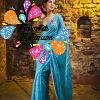 Sky Blue Colour Premium Sequins Mul Cotton Saree