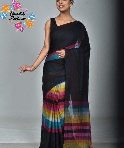 Alternative view of Rainbow Mul Cotton Sarees (120 Count )