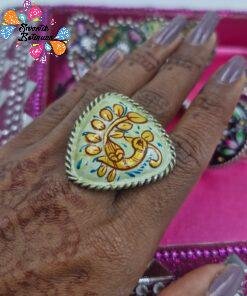 Premium Meenakari Silver Rings