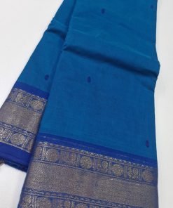Blue Chettinad Cotton Saree