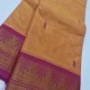 Carrot Orange and Pink Chettinad Cotton Saree