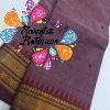 Purple and Brown Chettinad Cotton Saree