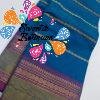 Light Blue and Pink Chettinad Cotton Saree Light Blue and Pink Chettinad Cotton Saree