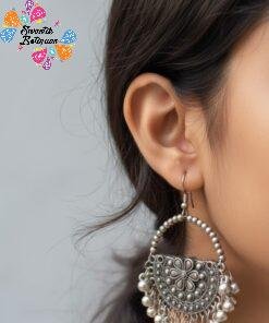 Latest Arrivals Alternative view of Oxidised Silver Earrings