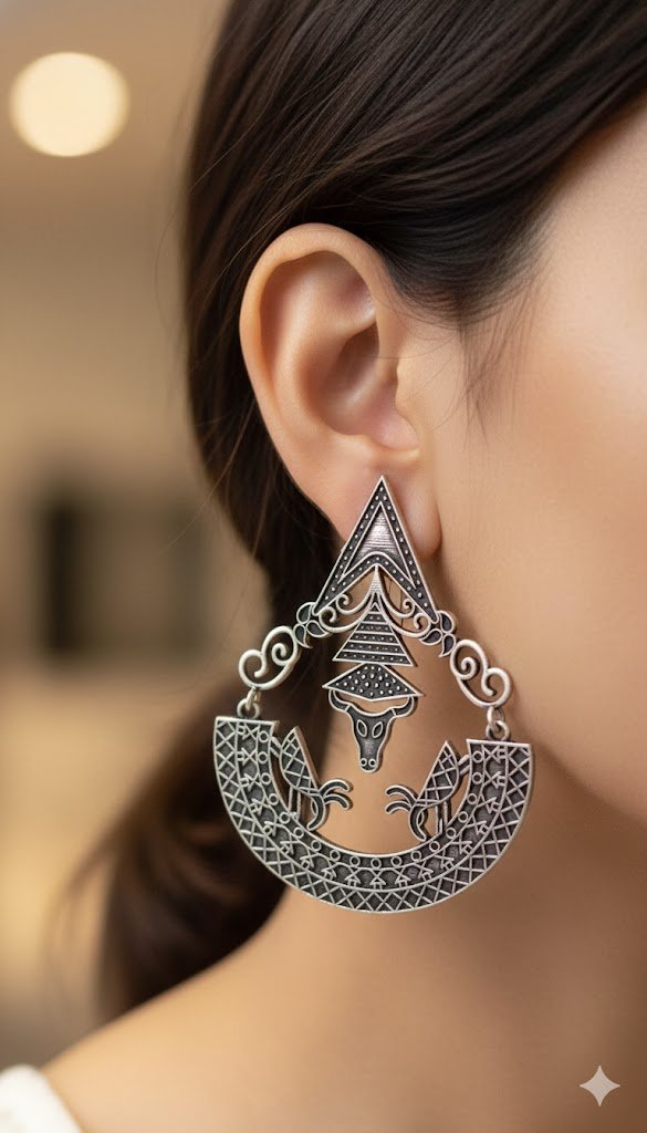 Oxidised Silver Earrings Oxidised Silver Earrings