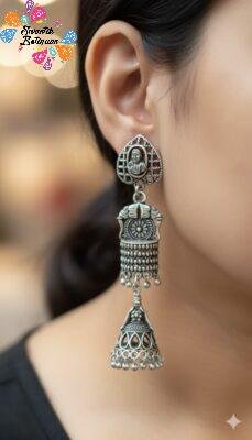 Oxidised Silver Earrings