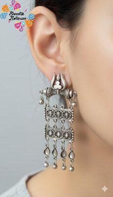 Oxidised Silver Earrings