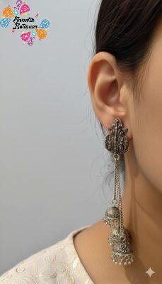Oxidised Silver Earrings