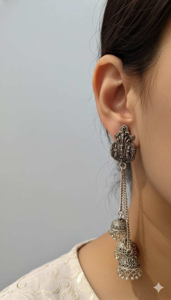 Oxidised Silver Earrings Oxidised Silver Earrings