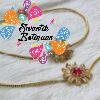 Flower Designer Premium Antique Gold Chain Type Anklet