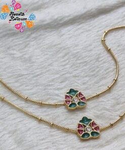 Premium Antique Gold Chain Type Anklet