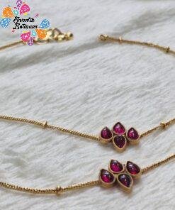 Premium Antique Gold Chain Type Anklet