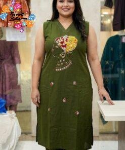 Olive Green Plus Size Premium Cord Sets