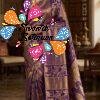 Royal Purple with Vintage Gold Weave Premium Banarasi Semi Silk Saree